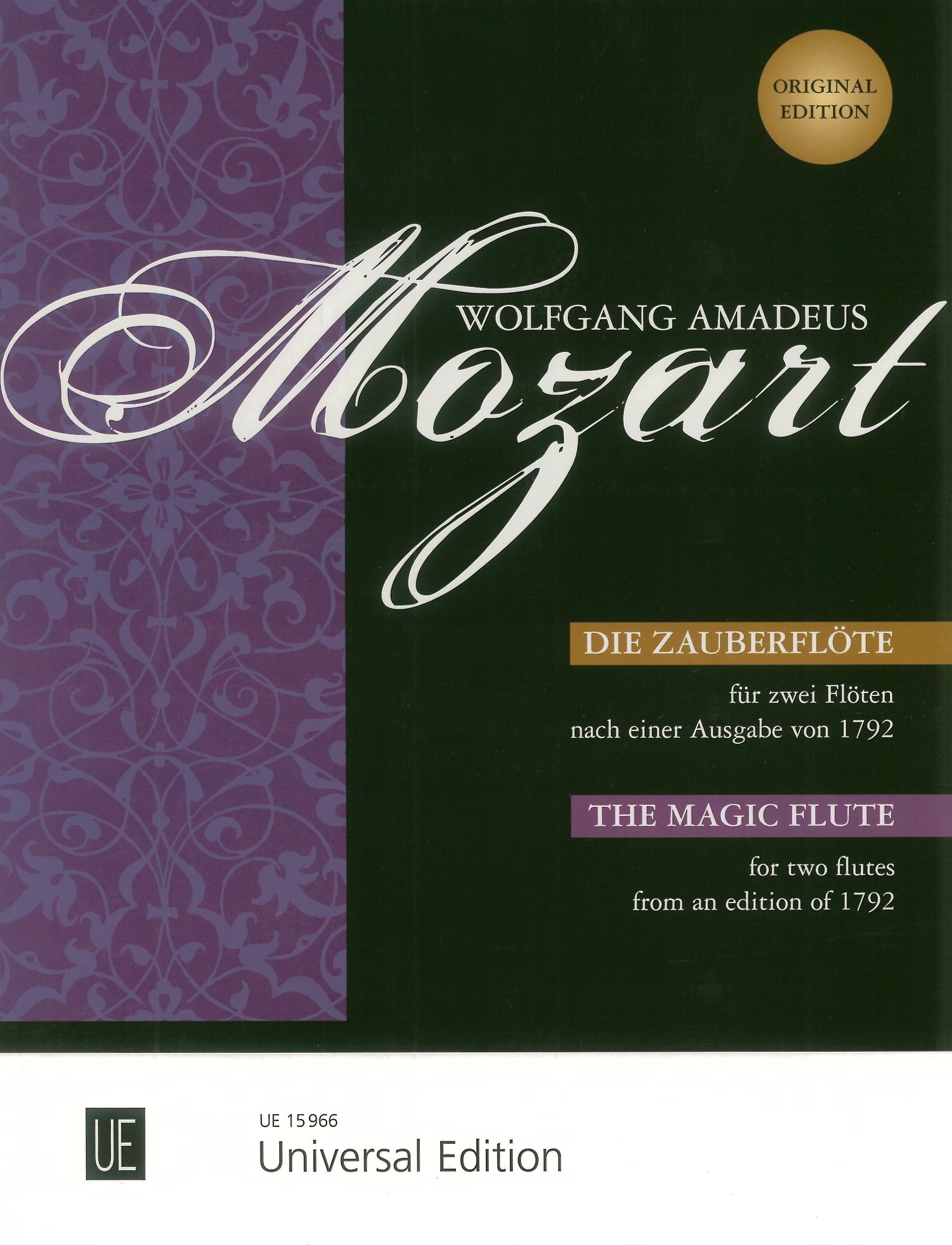 W.A. Mozart: Duette fr zwei Flten<br>(Oboen) aus &acute;Die Zauberflte&acute;