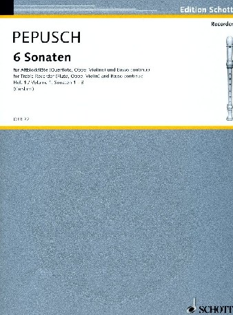 J.Chr. Pepusch: 6 Sonaten f. Altblockfl<br>+ BC I(1-3)