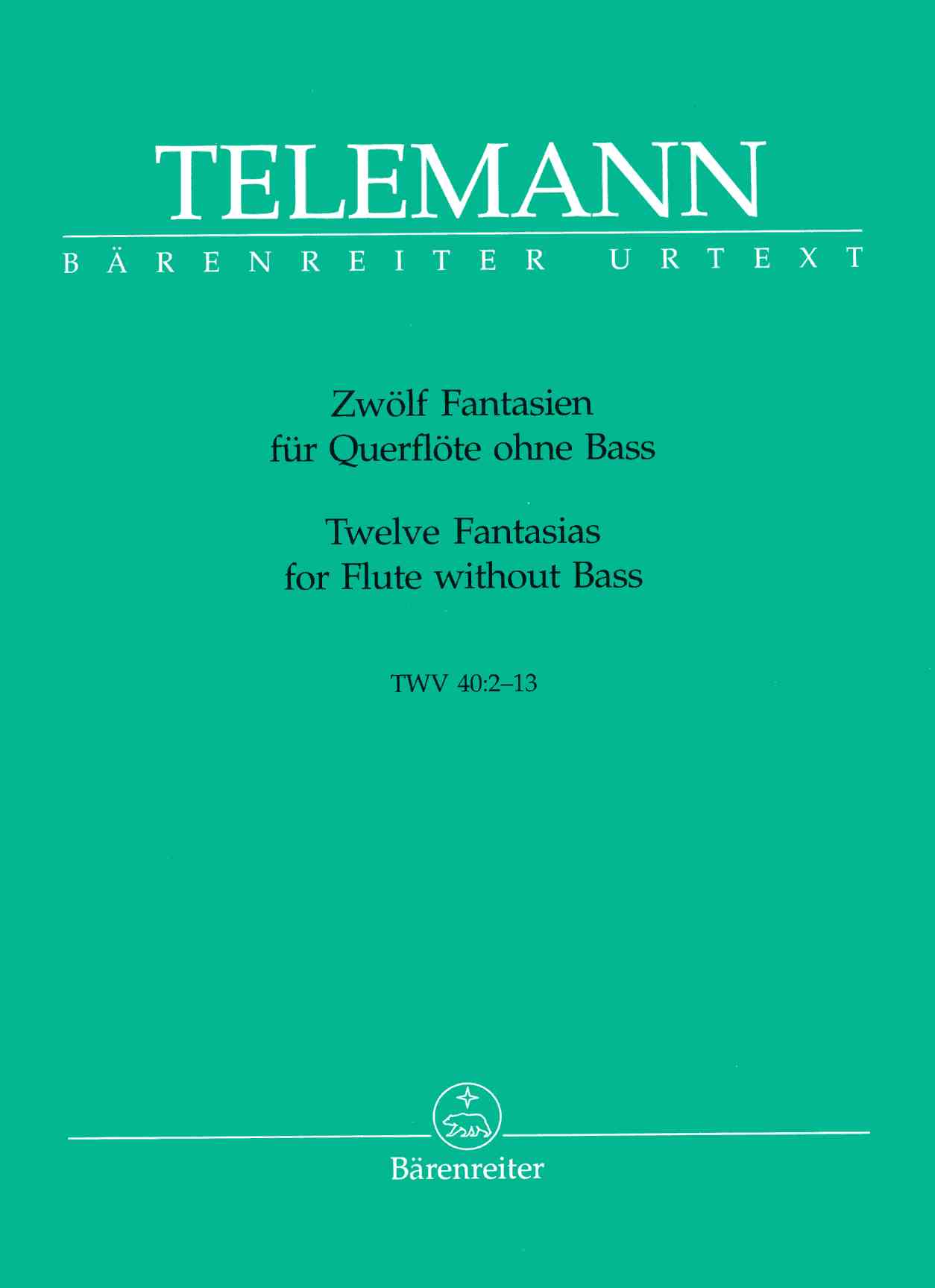 G.Ph. Telemann: 12 Fantasien fr Flte<br>solo - Hgb.: Hauwald (Brenreiter)