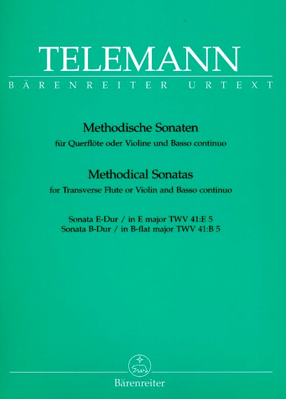 G.Ph. Telemann: 12 met. Sonaten TWV 4:41<br>Qfl(Oboe) + BC - Bd. 5 - E-Dur / B-Dur