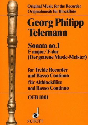 G.Ph. Telemann: Sonate F-Dur für<br>Altblockflöte + BC
