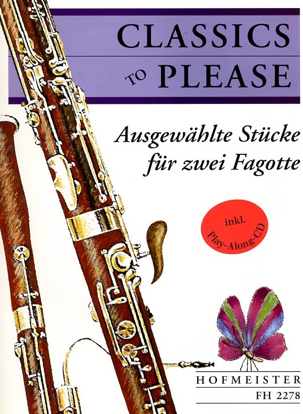 S. Azzolini: Classic to please -leichte<br>Stücke für 2 Fagotte / + Play-Along CD