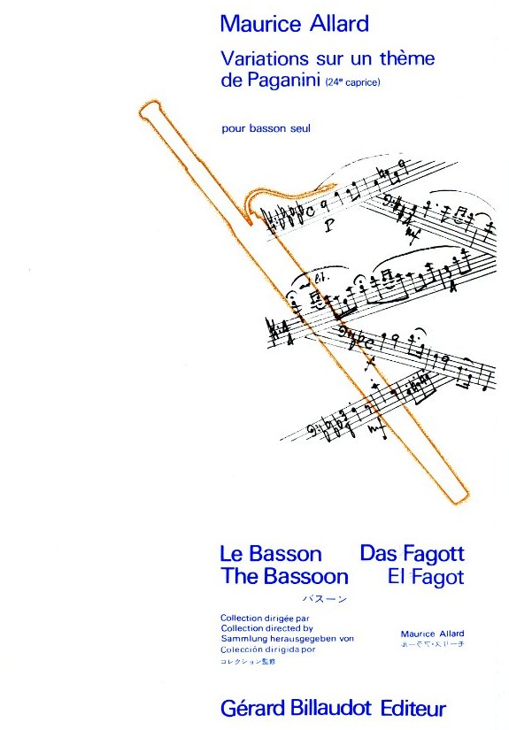 M. Allard: Variations sur un théme<br>de Paganini - Fagott solo