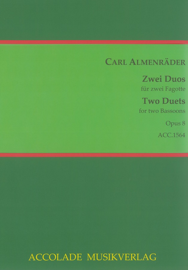 C. Almenräder: zwei Duos op. 8<br>für 2 Fagotte