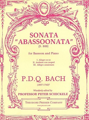 P.D.Q. Bach: Sonata &acute;Abassoonata&acute;<br>für Fagott + Klavier