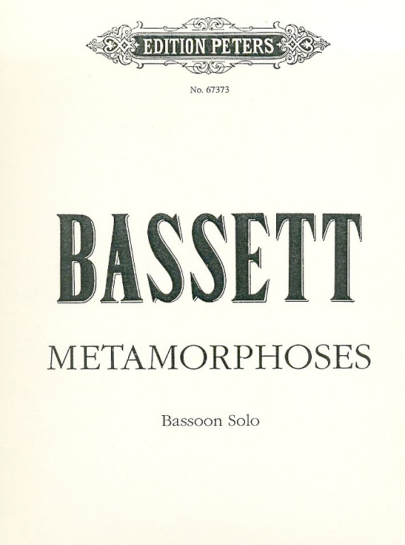 L. Bassett: Methamorphose für<br>Fagott solo