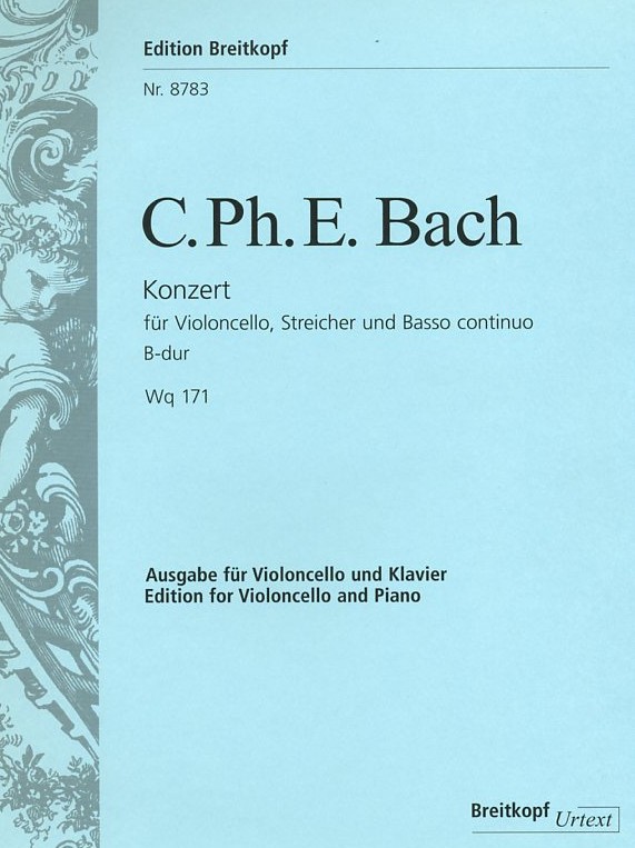 C.Ph.E. Bach: Konzert B-Dur Wq 171<br>Cello (Fagott ) +Orchester -KA