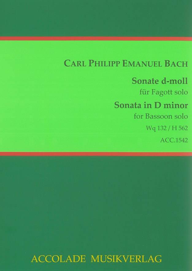 C.Ph.E. Bach: Sonate in d-moll Wq 132<br>Fagott-Solo - (orig.Flöte) - Accolade