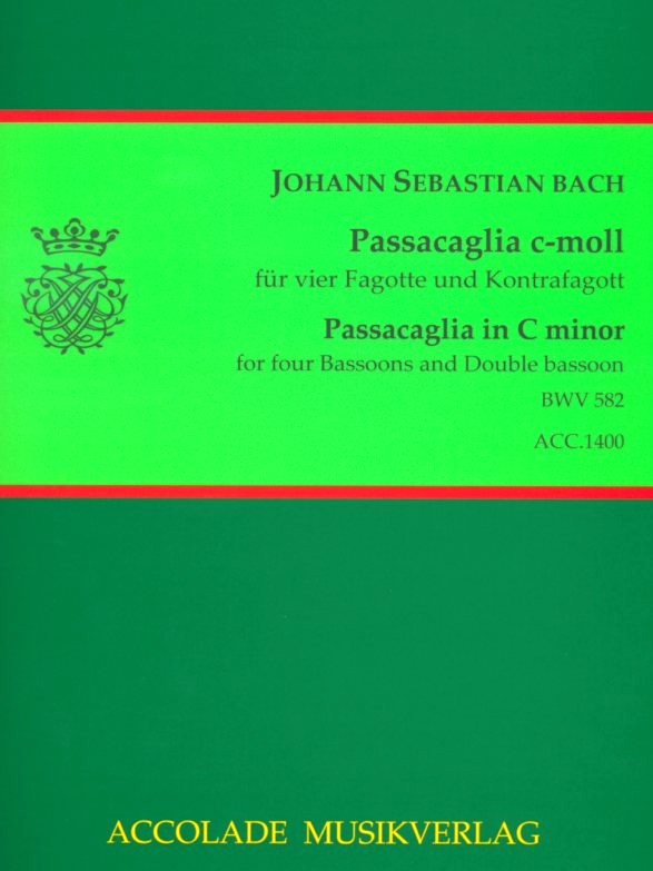 J.S. Bach: Passacaglia c-moll BWV 582<br>für 4 Fagotte + Kontrafagott