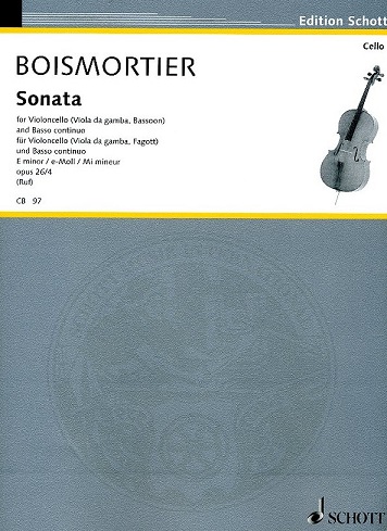 J.B. Boismortier: Sonate e-moll op.26/4<br>für Fagott (Vc) + BC