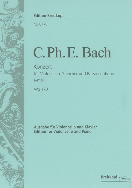 C.Ph.E. Bach: Konzert a-moll Wq 170<br>Cello (Fagott ) +Orchester -KA