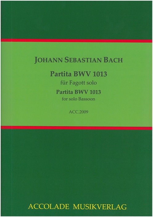 J.S. Bach Partita BWV 1013 fr<br>Fagott Solo - Accolade