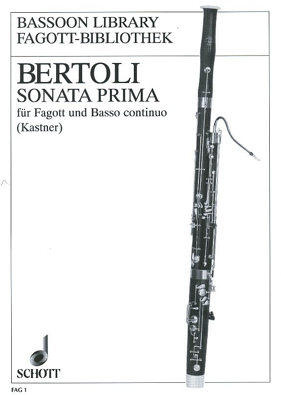 G.A. Bertoli: Sonata Prima - Fagott + BC<br>