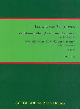 Beethoven: Variationen über "La ci darem<br>mano" - für 3 Fagotte