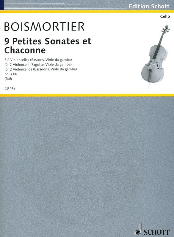 J.B. Boismortier: 9 kleine Sonaten für<br>2 Fagotte