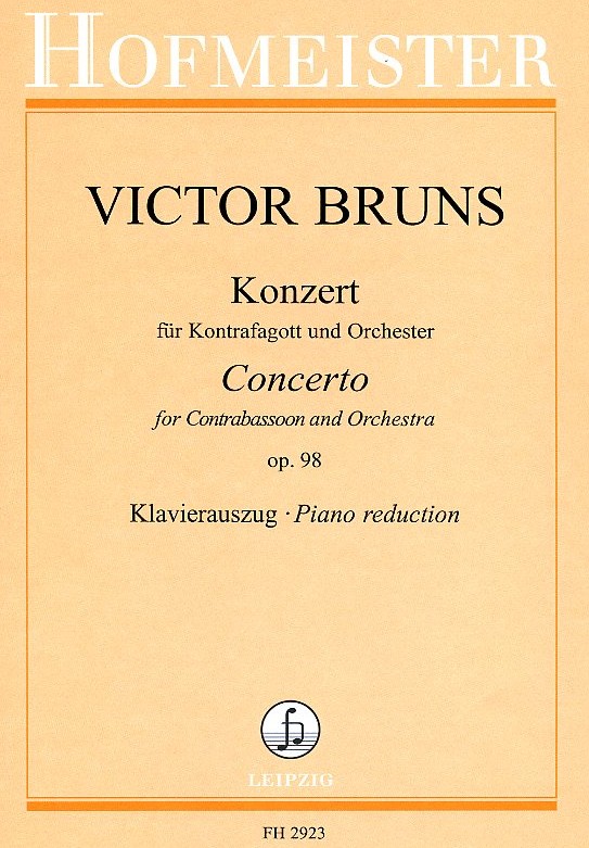 V. Bruns: Konzert op.98<br>für Kontrafagott + Orchester - KA