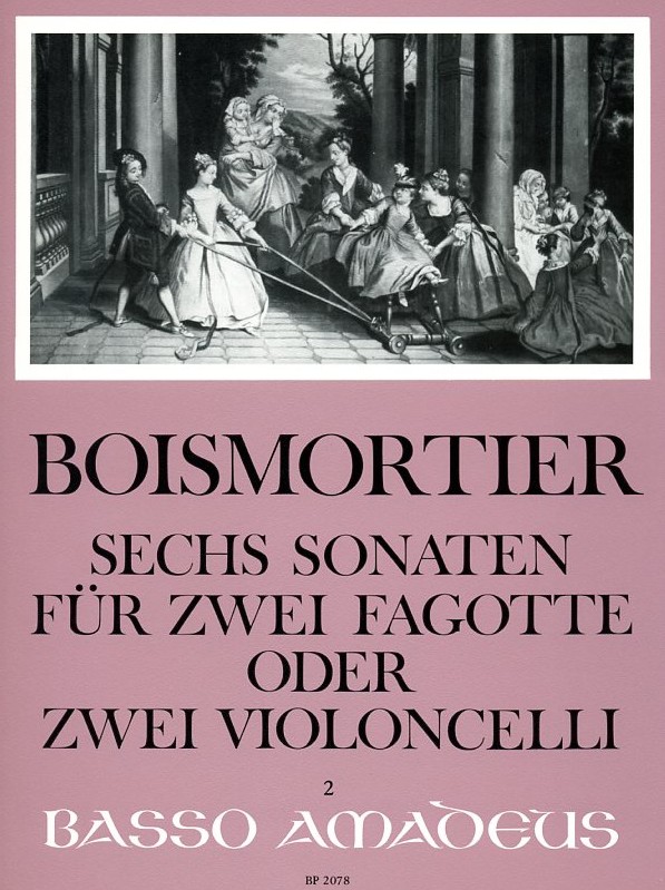 J.B. Boismortier(1689-1755): 6 Sonaten<br>op. 14 - für 2 Fagotte