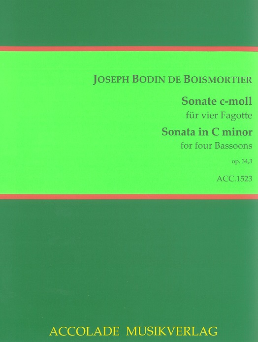 J.B. Boismortier(1689-1755):<br>Sonate c-moll 34/3 fr 4 Fagotte