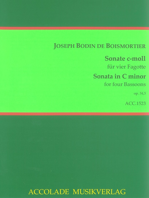 J.B. Boismortier(1689-1755):<br>Sonate c-moll 34/3 fr 4 Fagotte