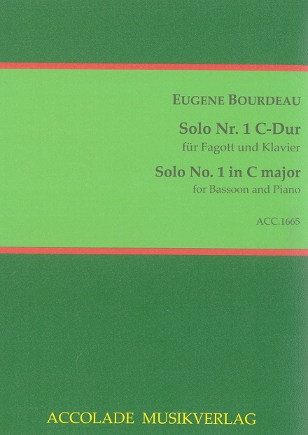 E. Bourdeau(1850-1926): Solo no. 1 C-Dur<br>für Fagott + Klavier
