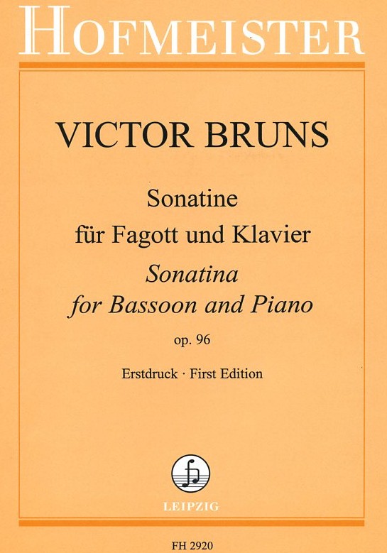 V. Bruns: Sonatine op. 96<br>Fagott + Klavier