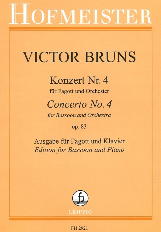 V. Bruns: Konzert Nr. 4 op.83<br>für Fagott + Orchester - KA