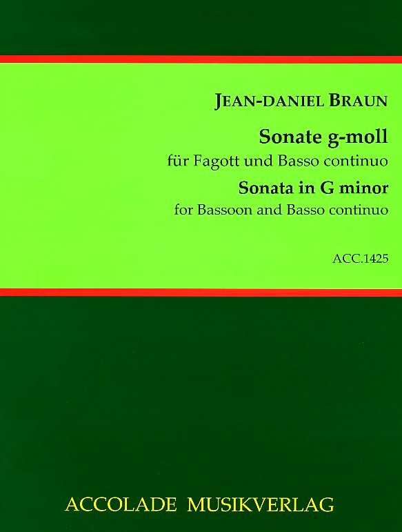 J.D. Braun: Sonate g-moll<br>Fagott  + BC