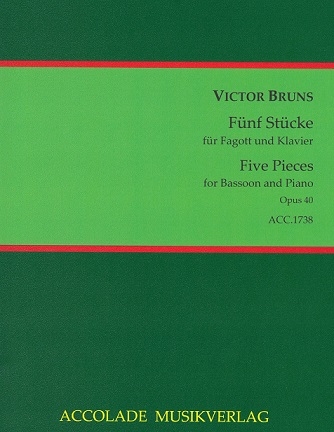 V. Bruns: Fnf Stcke op. 40<br>Fagott + Klavier