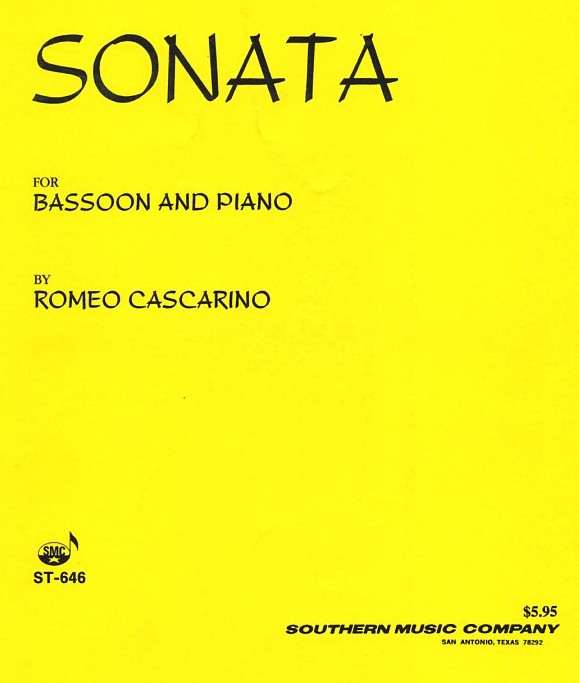 R. Cascarino (*1922): Sonate<br>für Fagott + Klavier