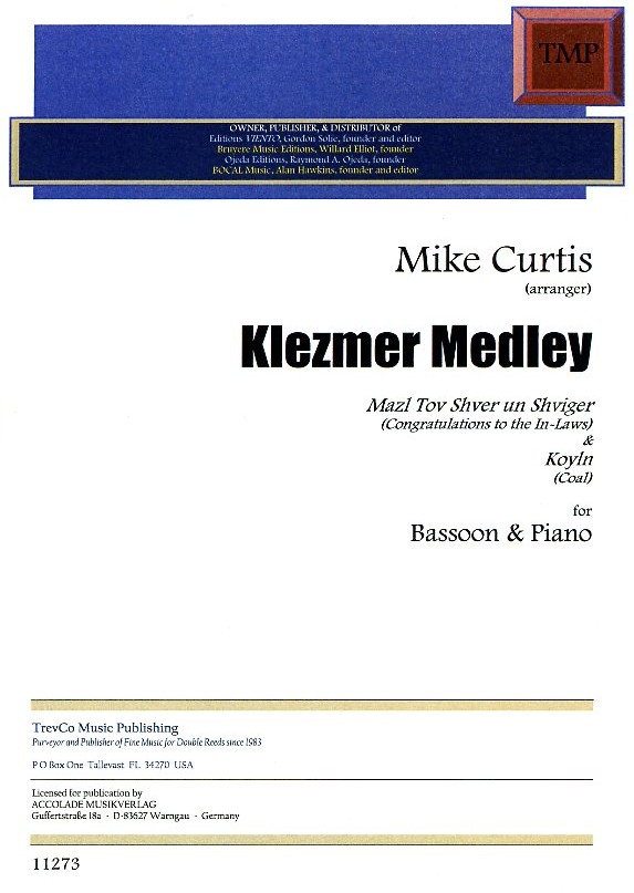 M. Curtis: Klezmer Medley<br>2 Stcke fr Fagott + Klavier
