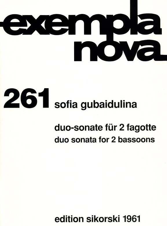 S. Gubaidulina: Duo Sonate für<br>2 Fagotte