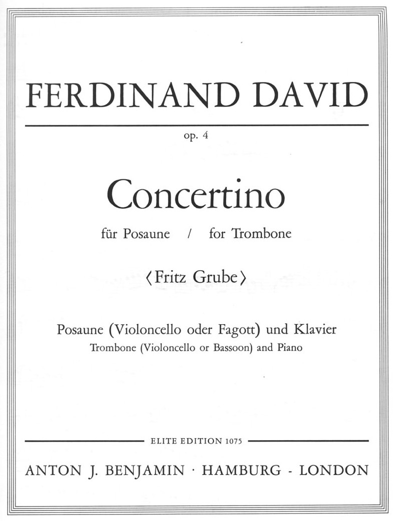 F. David: Concertino op.4 Es-Dur<br>Fagott + Orchester - KA
