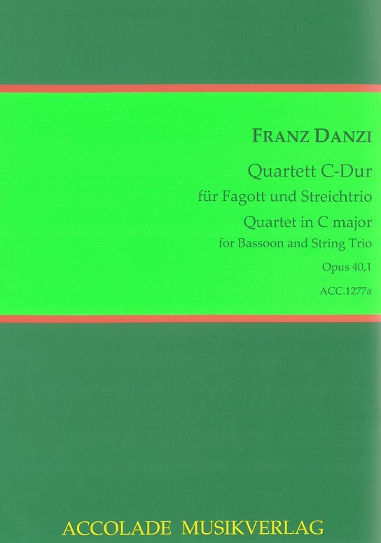 F. Danzi: Quartett C-Dur op.40/1 für<br>Fagott + Streichtrio - Accolade