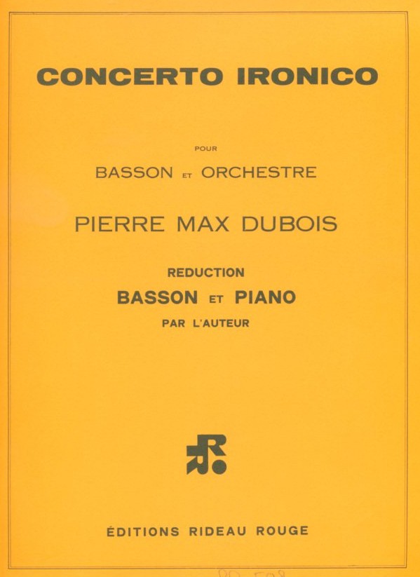 P.M. Dubois: Concerto Ironico<br>Fagott + Klavier