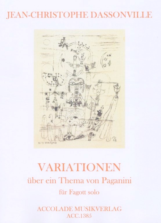 J.C. Dassonville: Variationen ber ein<br>Thema von Paganini /Fagott Solo