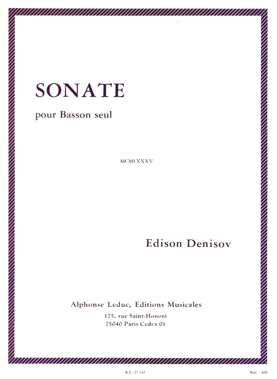 E. Denissow: Sonata fr Fagott solo<br>