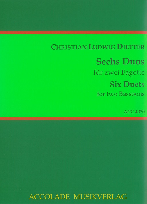 Chr.L. Dietter: Sechs Duos op. 2 fr<br>2 Fagotte