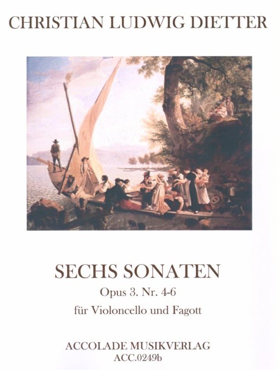 Chr.L. Dietter: Sechs Sonaten op. 3<br>Heft 2 fr Fagott + Violoncello