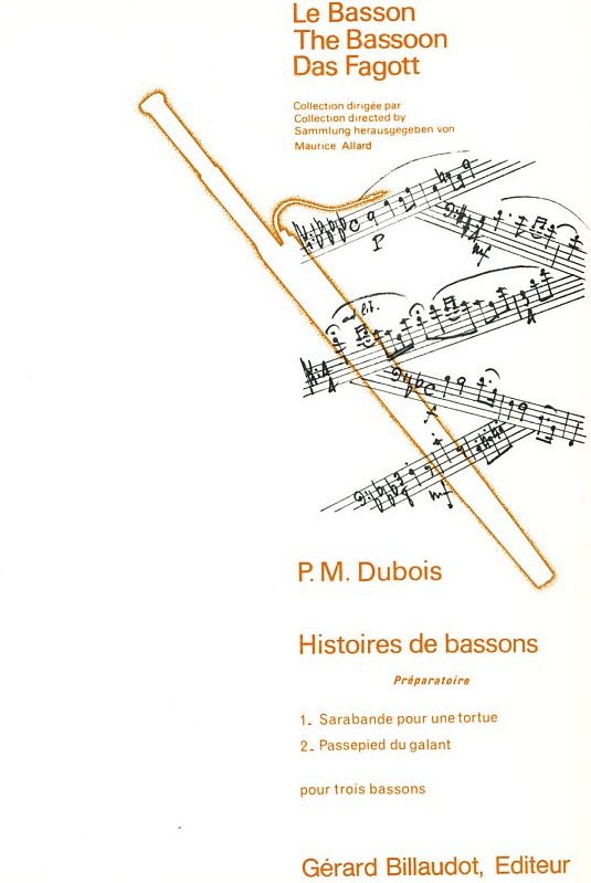 P. Dubois: &acute;Histoires de bassons&acute;<br>Bd. 1 &acute;Preparatoire&acute; - fr 3 Fagotte