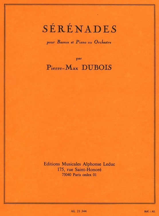 P.M. Dubois: Serenade<br>Fagott + Klavier