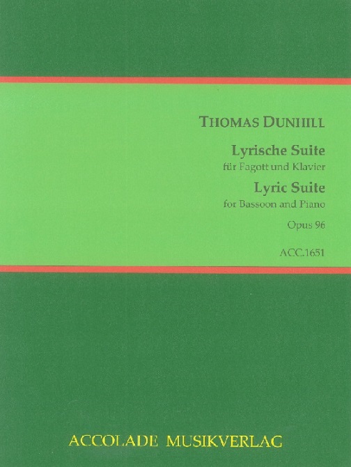 Th. Dunhill(1877-1946): Lyrische Suite<br>op. 96 - fr Fagott + Klavier