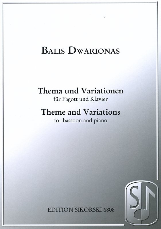 B. Dwarionas: Thema + Variationen<br>fr Fagott + Klavier