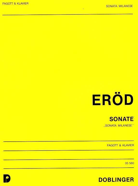 I. Eröd: Sonata Milanese -<br>Fagott + Klavier