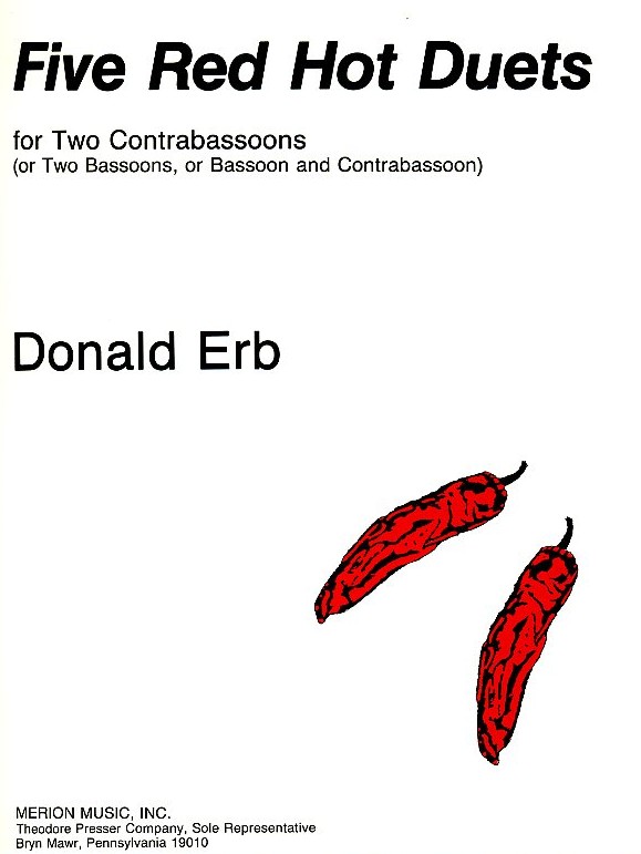 D. Erb: 5 red hot Duets<br>für 2 Kontrafagotte