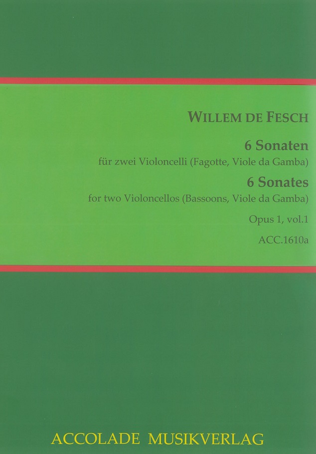 W. de Fesch: 6 Sonaten opus 1/1<br>für 2 Fagotte