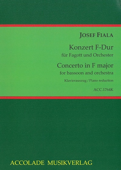 J. Fiala: Konzert F-Dur fr<br>Fagott + Orchester - KA
