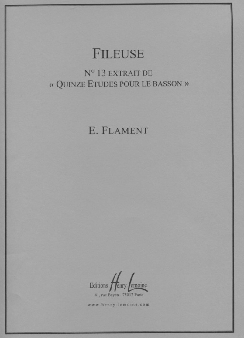 E. Flament: Etude #13 aus<br>Quinze Etudes pour le Basson