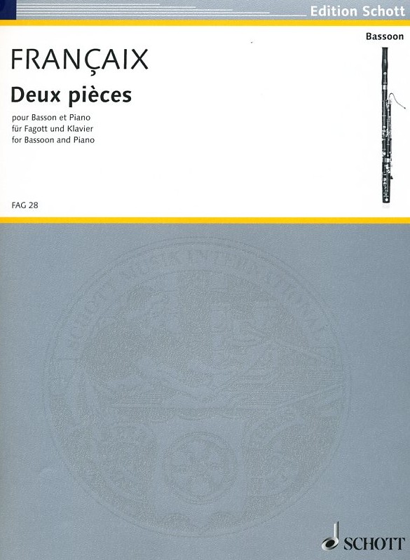 J. Francaix: &acute;Deux Pieces&acute;<br>Fagott + Klavier