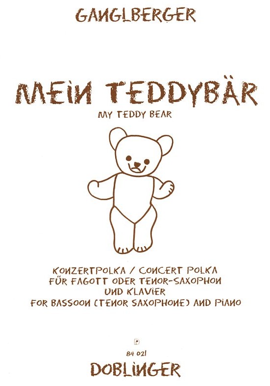 J.W. Ganglberger(1876-1938): &acute;Mein<br>Teddybr&acute; - Fagott + Klavier