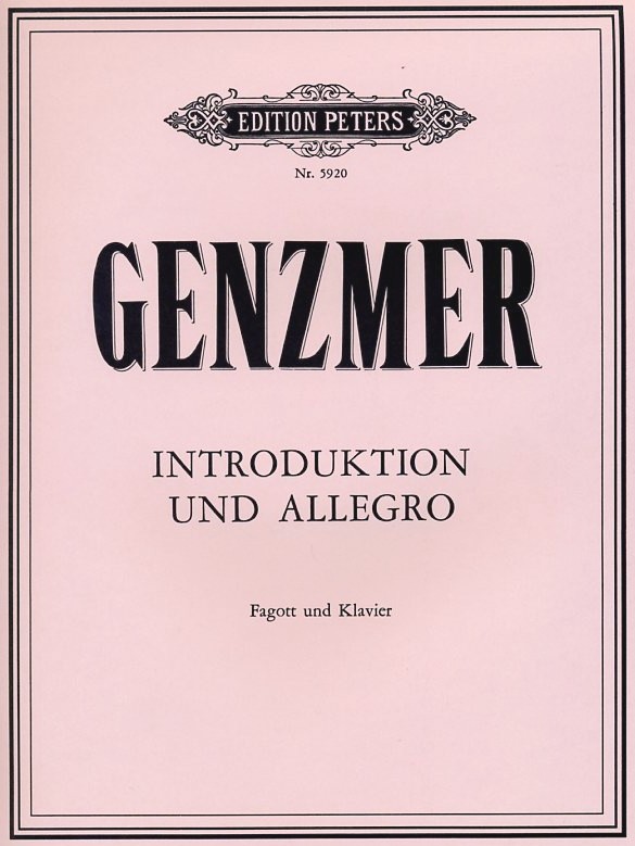 H. Genzmer: Introduhktion + Allegro fr<br>Fagott + Klavier